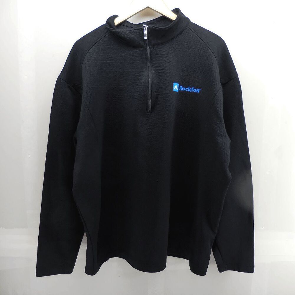 Nike Golf 1/4 Zip‎ Black Rockfon Logo Mens Size 2XL Sweater Retail $99